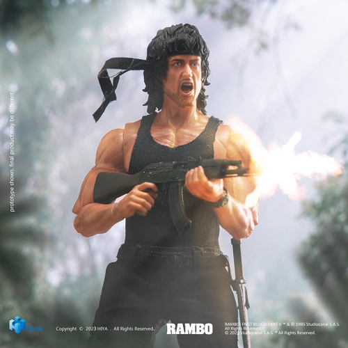 【In Stock】Hiya Toys 1/12 Rambo: First Blood Rambo Action Figure