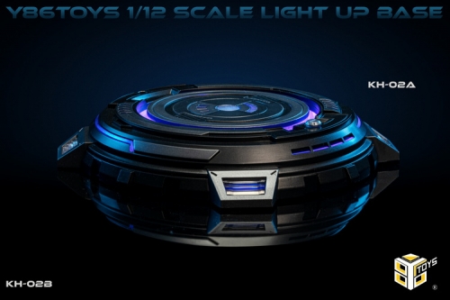 【In Stock】86TOYS KH-02B Light-Up 1/12 Display Base Standard Version (Black)