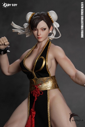 【Pre-order】Play Toy 1/6 P023A Chunli Fighting Goddess 2.0 Black Suit