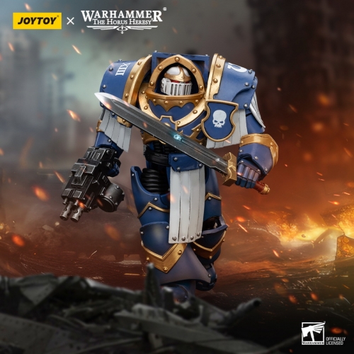 【Sold Out】JoyToy JT6953 1/18 Warhammer "The Horus Heresy" Ultramarines Cataphractii Terminator Squad Sergeant with Power Sword